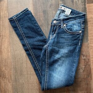 Zanadi Women's‎ Dark Blue Skinny Jeans